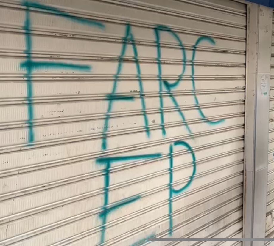 Alerta por graffitis de disidencias de las FARC en el suroriente de Cali - Personería