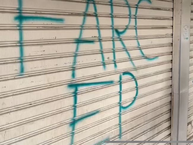 Alerta por graffitis de disidencias de las FARC en el suroriente de Cali - Personería