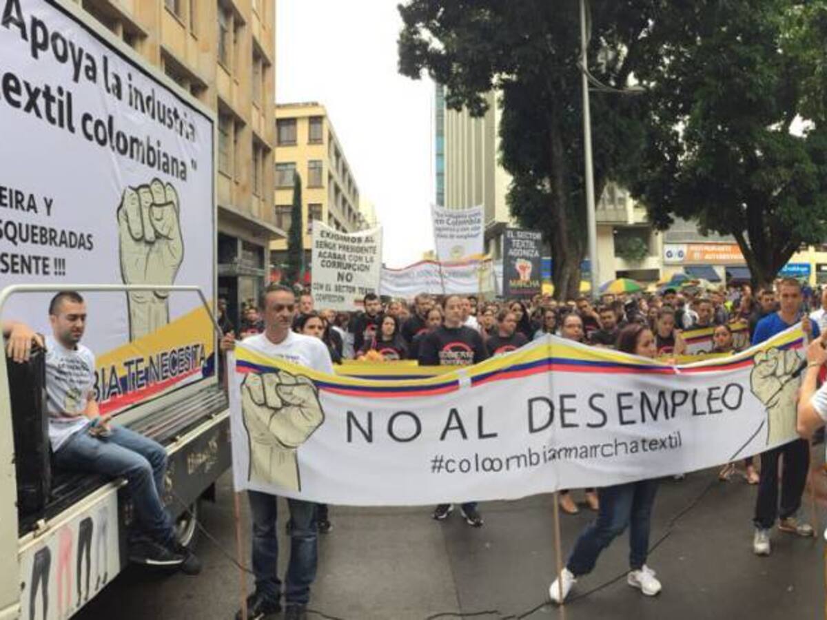 El sector textil confección y calzado protestaron exigiendo nuevas políticas