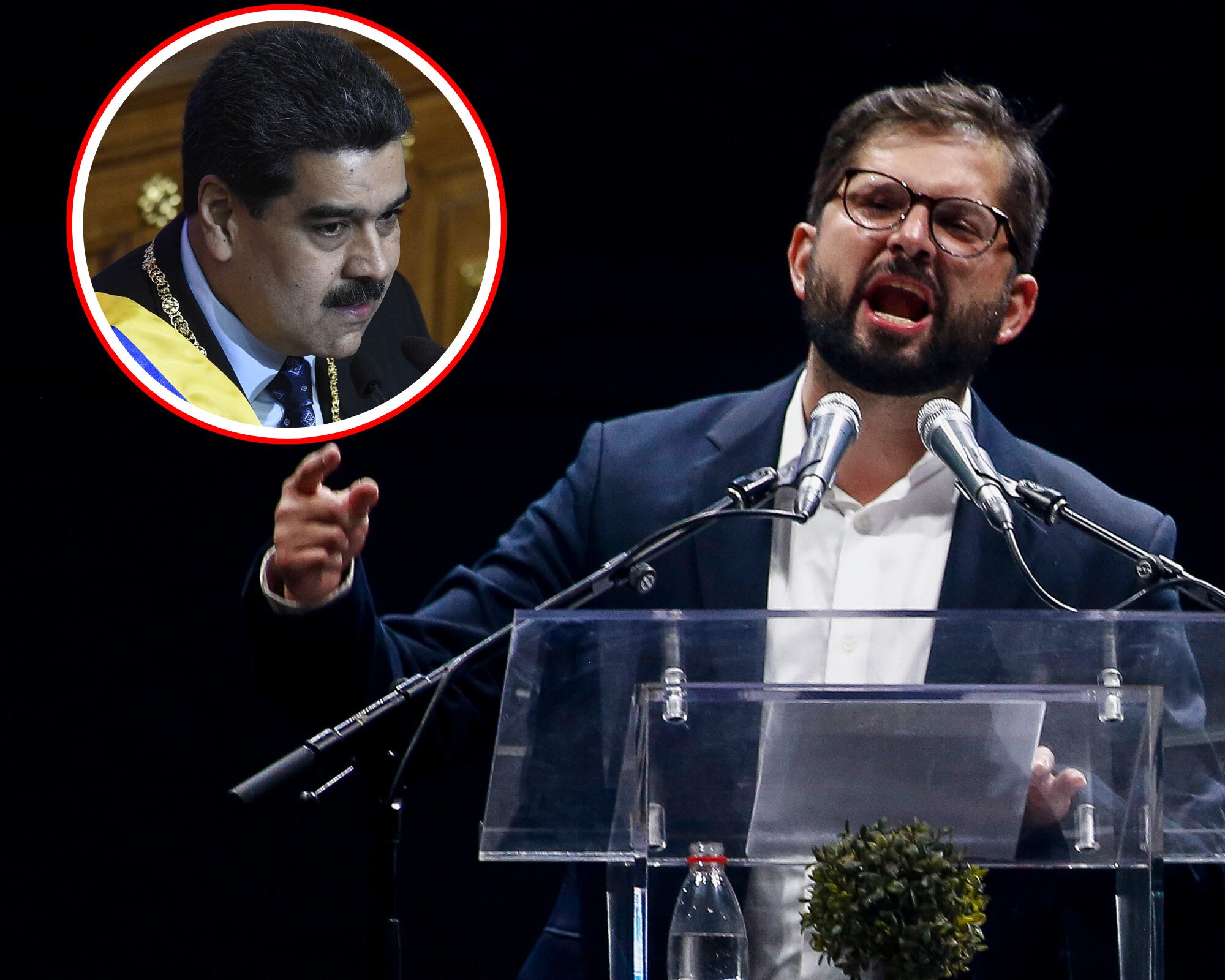 El presidente chileno, Gabriel Boric, aseguró que no reconocerá la autoproclamación presidencial de Nicolás Maduro ni de Edmundo González hasta que los resultados sean auditados por observadores imparciales. 
(Foto: Caracol Radio / Getty )