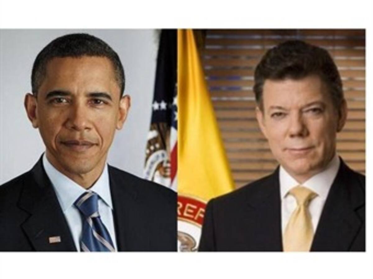 Primera reunión presidencial entre Barack Obama y Juan Manuel Santos