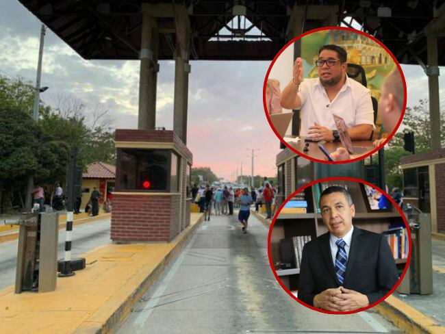 Peaje Papiros en Puerto Colombia. Alcalde del municipio, Plinio Cedeño y el exministro de Transporte, William Camargo./ Fotos: Cortesía