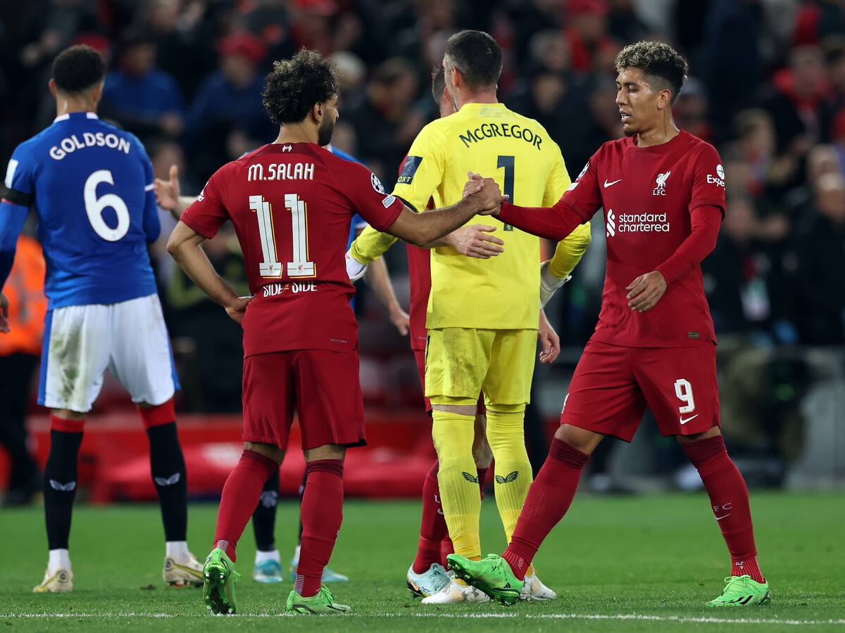 Liverpool no pasó afugias sin Lus Díaz: goleada al Rangers de Alfredo Morelos