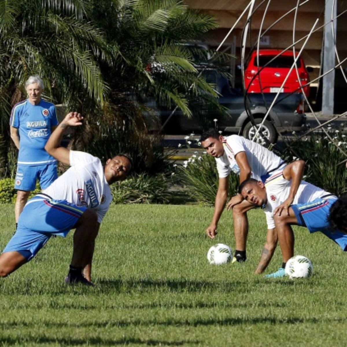 Colombia entrena a doble jornada pensando en los uruguayos