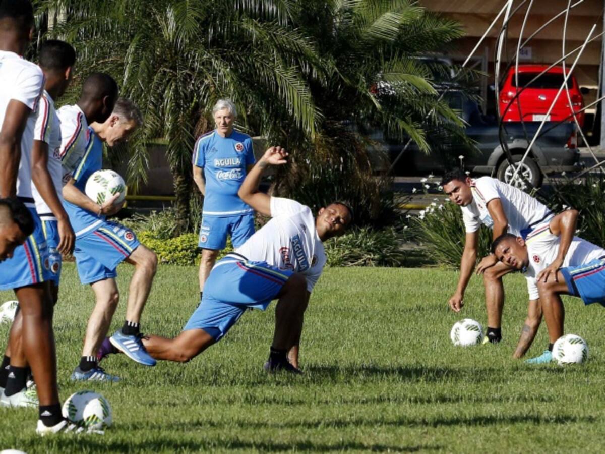 Colombia entrena a doble jornada pensando en los uruguayos