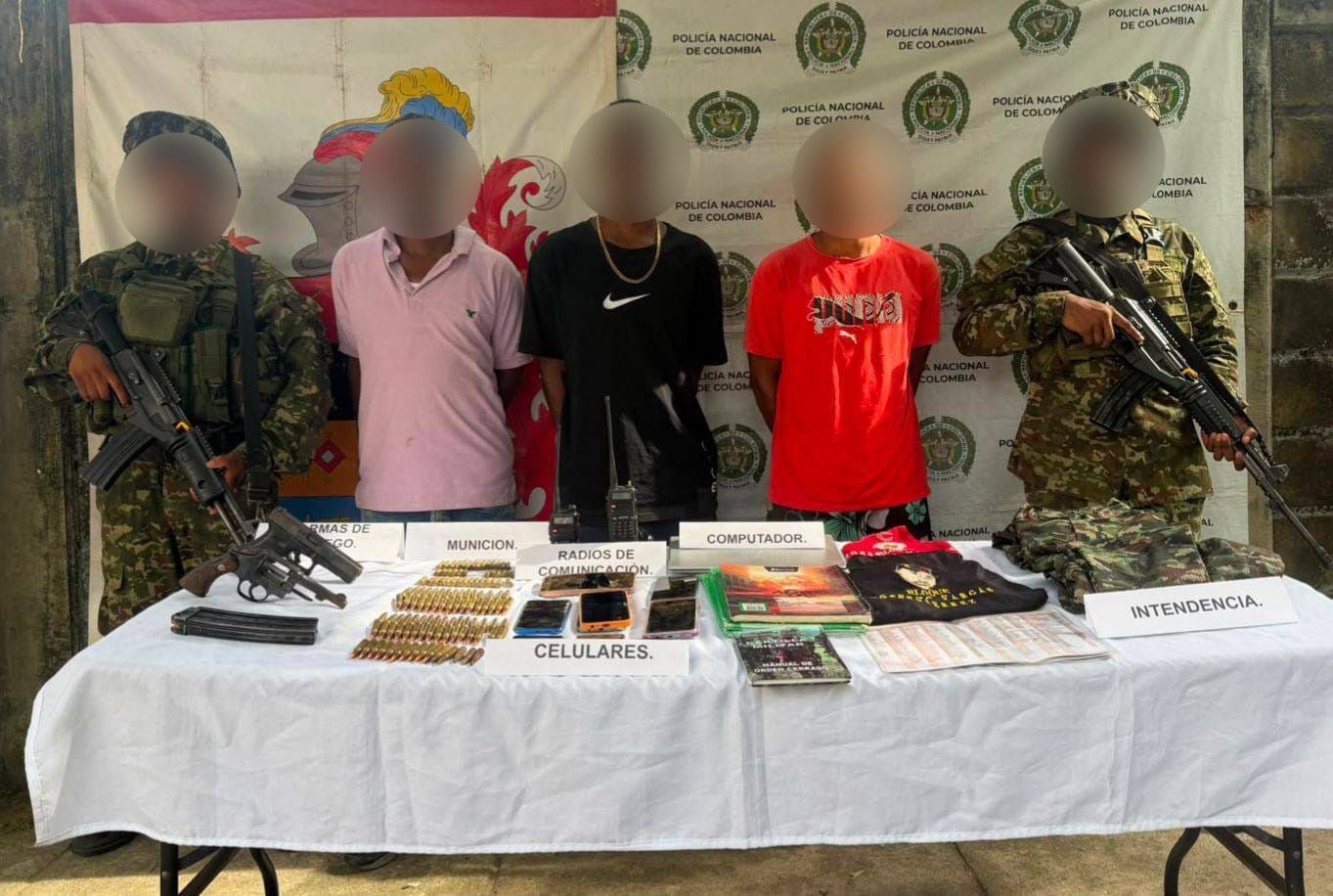 Capturados integrantes del Clan del Golfo en Zaragoza - tofo Brigada 11