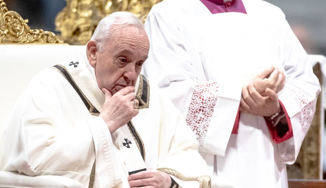 El papa Francisco durante la misa crismal en el Vaticano.                       Foto: Getty 