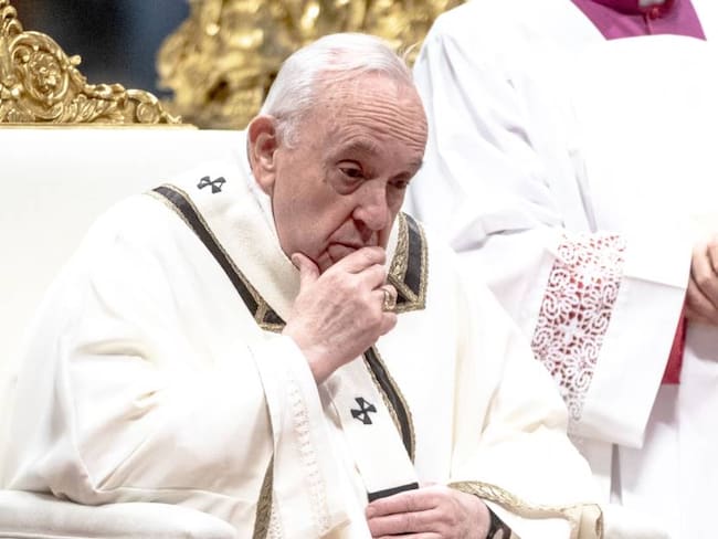 El papa Francisco durante la misa crismal en el Vaticano.                       Foto: Getty 