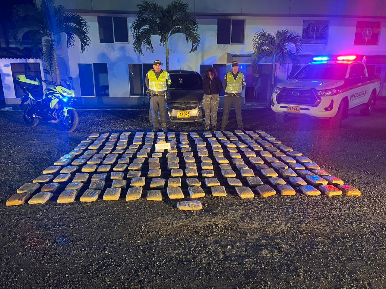 Incautan 193 kilos de marihuana en vías de Risaralda - Policía de Risaralda.