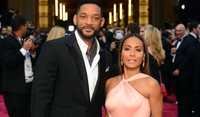 Will Smith y su esposa. 