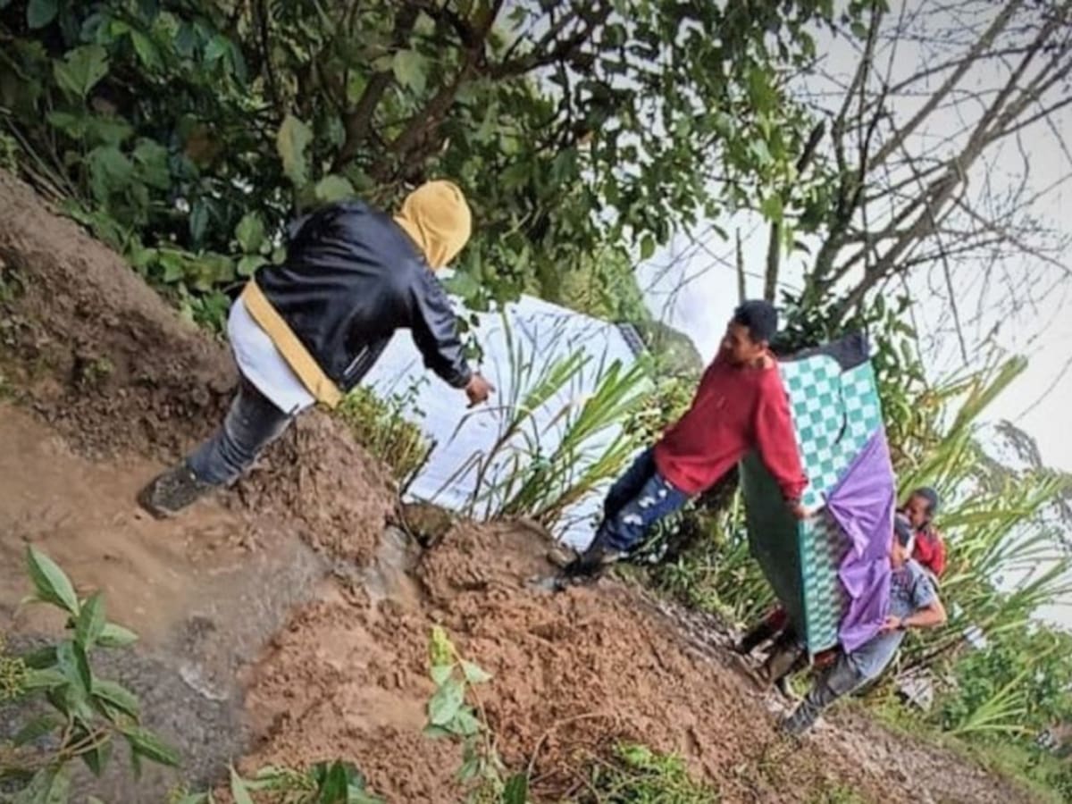 Más de 300 familias damnificadas por las lluvias en Inzá, Cauca