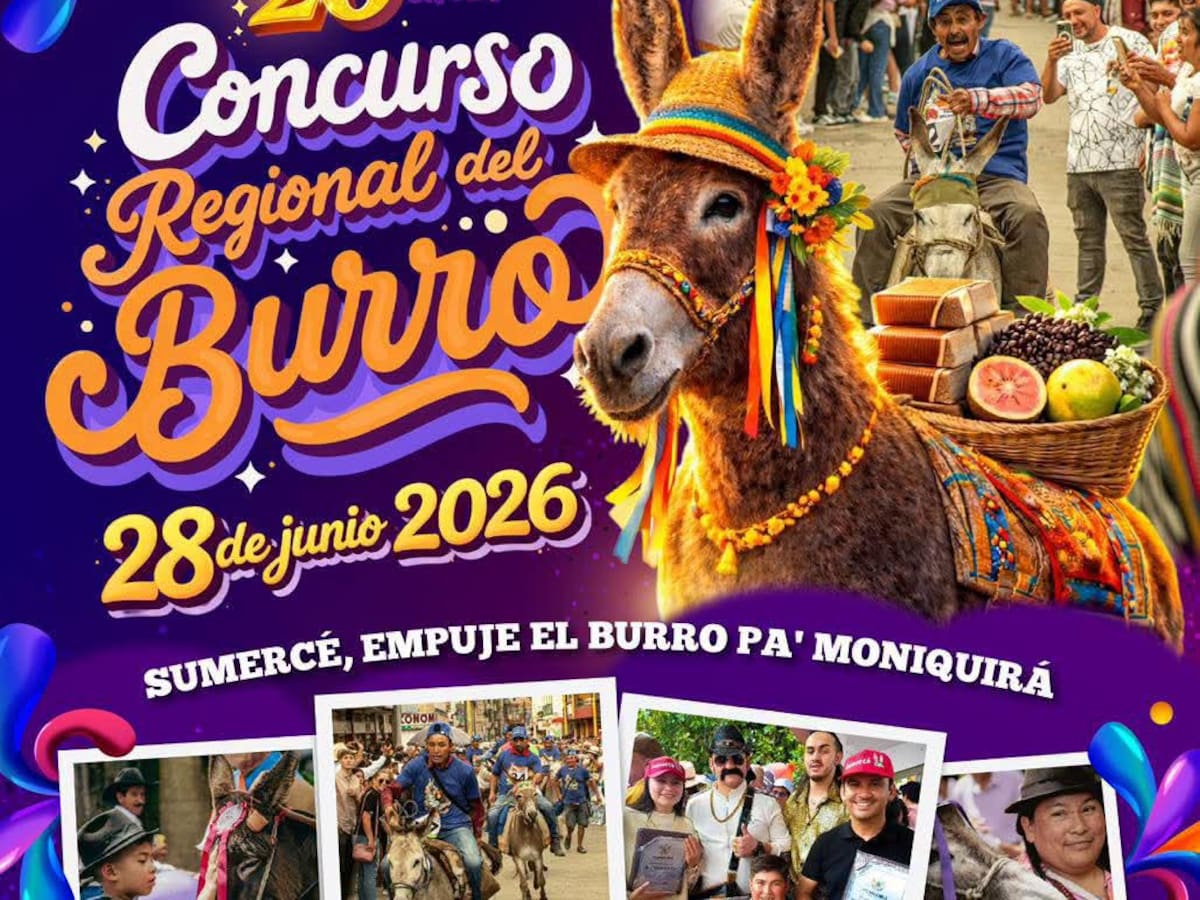 Moniquirá celebra 20 años del Concurso Regional del Burro con comparsas y tradición campesina
