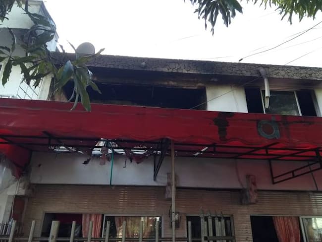 Incendio destruyó establecimiento en el sur de Cartagena
