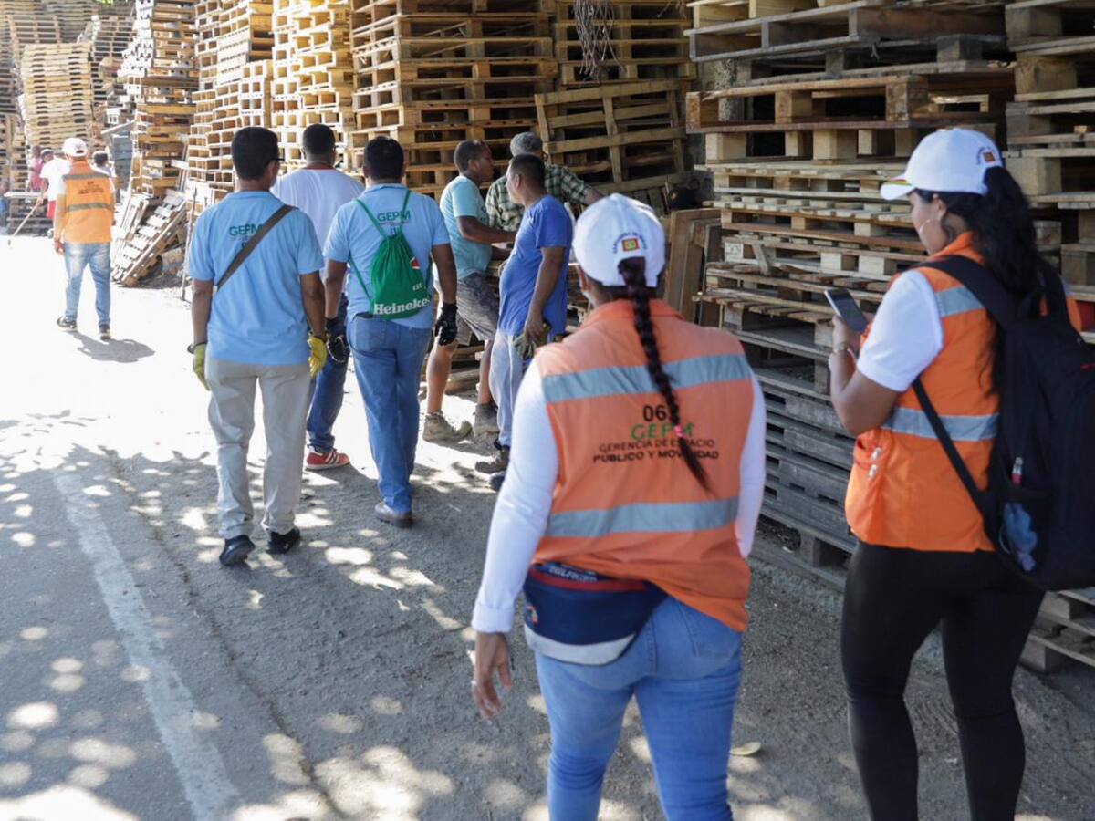 Operativo permitió recuperar sendero peatonal en El Bosque “sector de las estibas”