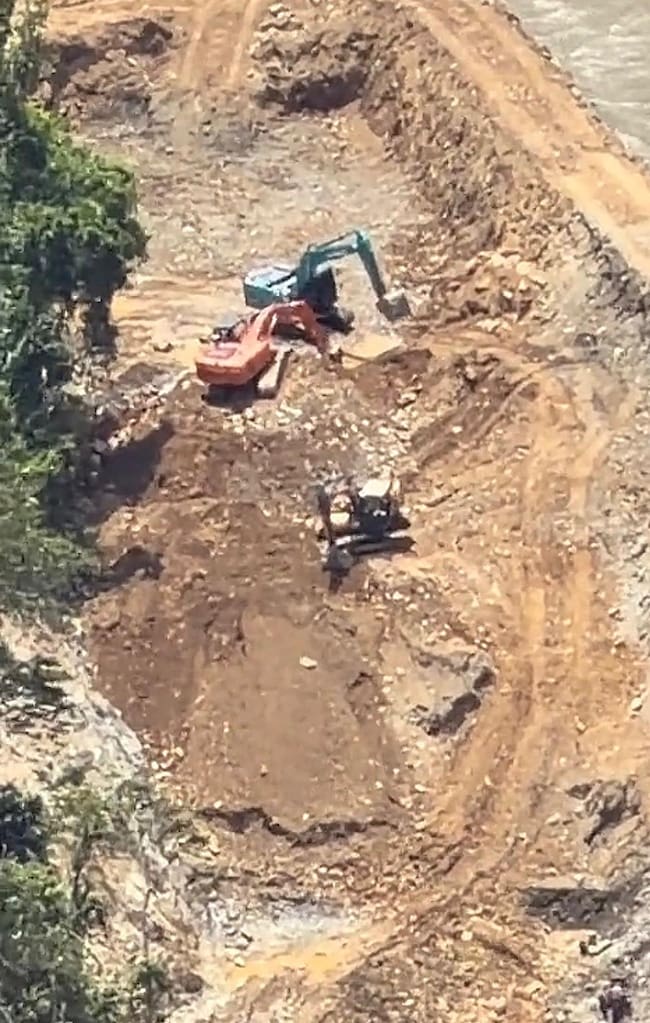 Minería ilegal en Briceño
