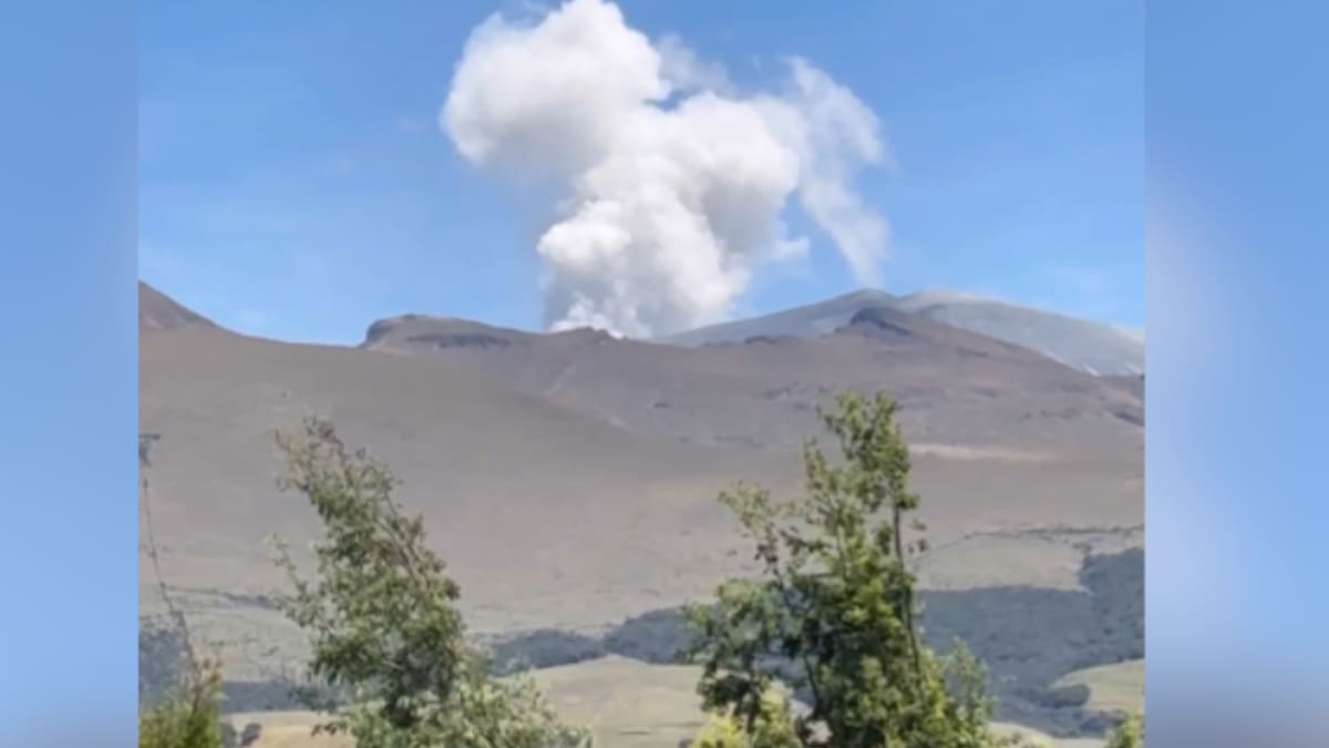UNGRD mantiene alerta naranja en el volcán Puracé: se siguen registrando emisiones de ceniza