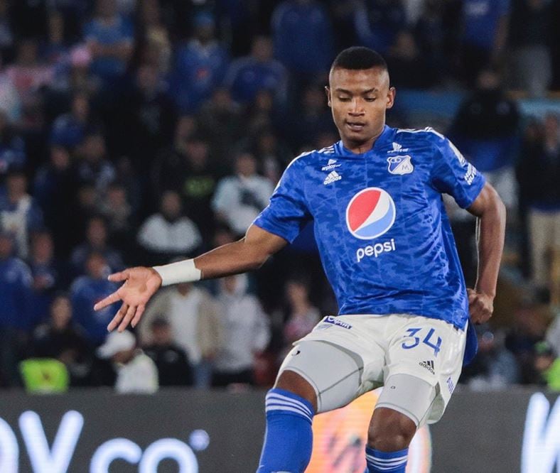 Óscar Cortés ha disputado 10 partidos con Millonarios / Twitter: @MillosFCoficial