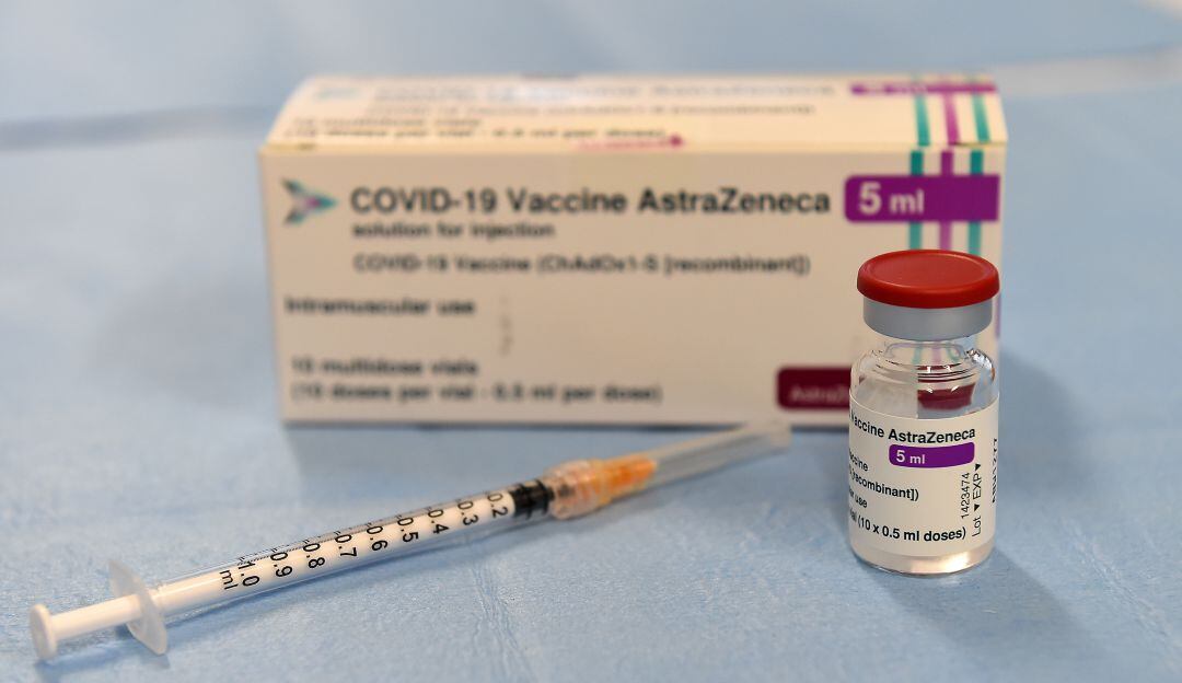 Empaque de las dosis de AstraZeneca