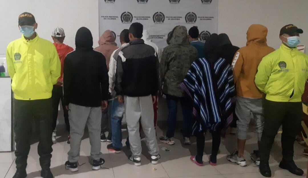 Capturan 13 personas del grupo delincuencial conocido como Castallana II