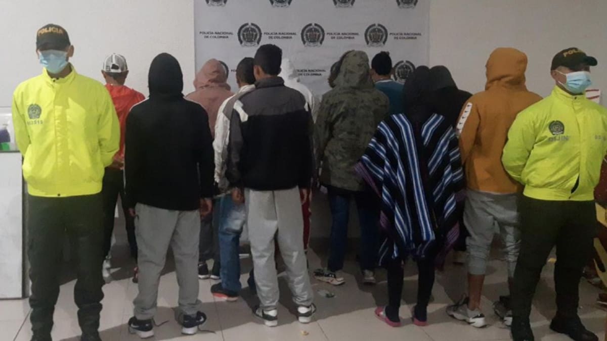 Capturan 13 integrantes de Castellana II, delinquían en Caldas y Risaralda