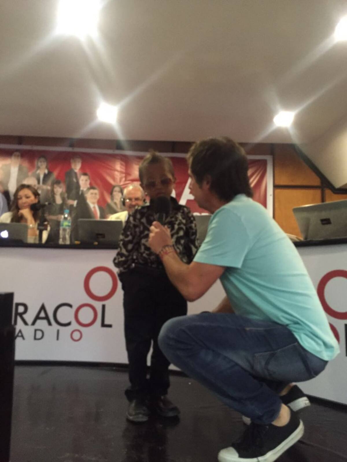 Cesar Augusto Londoño entrevistó al "Diomedito" samario. El menor tiene 6 años.