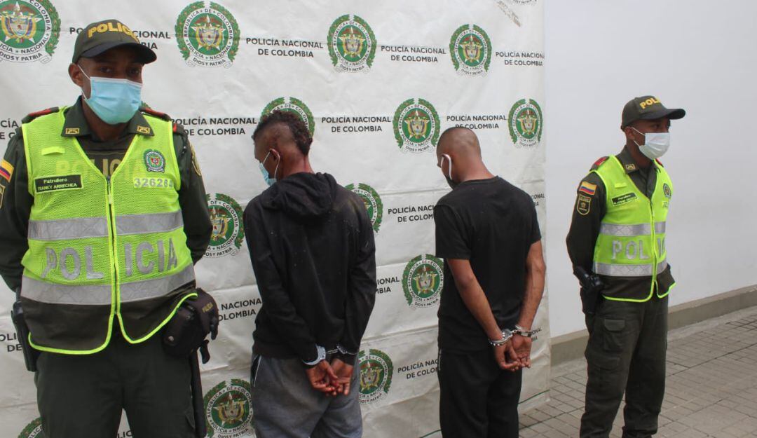 Capturados Jhojan Fernando Perea Castaño y Jhonelger Joel Leal Alvarado