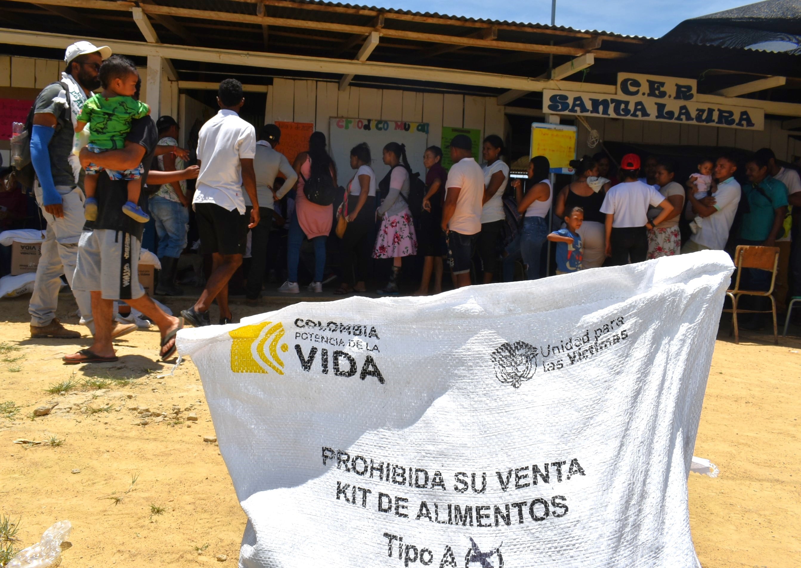 Entrega de ayudas en Segovia de la Unidad para las Víctimas. Foto: Unidad para las Víctimas.