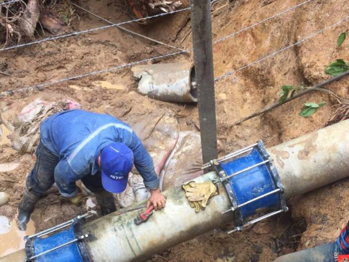 25 mil usuarios sin agua este fin de semana por daño en tubería