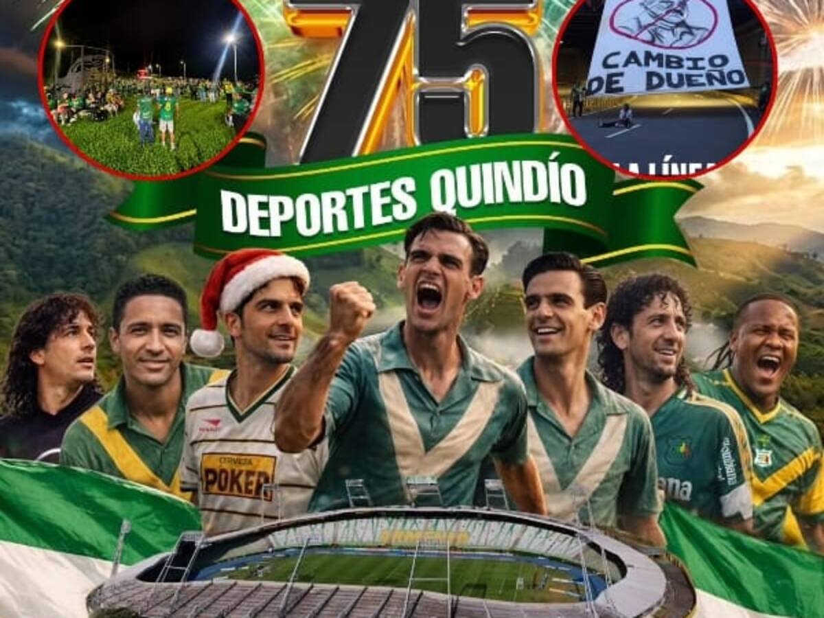 Deportes Quindío, 75 años de fundación, una celebración de contrastes para sus hinchas