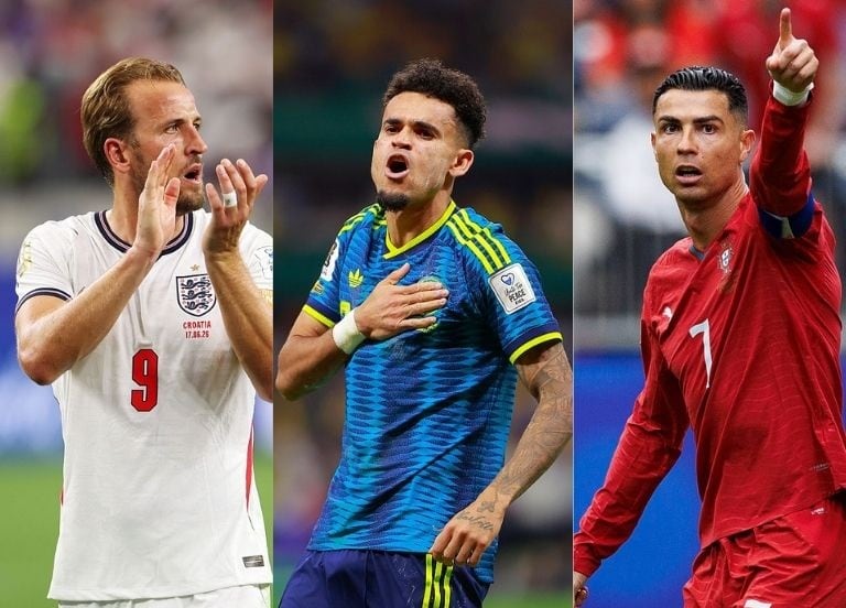 Harry Kane, Luis Díaz y Cristiano Ronaldo / Composición: Caracol Radio
