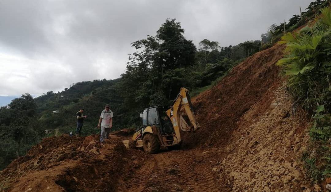Imagen de archivo de afectaciones en las vías de Caldas