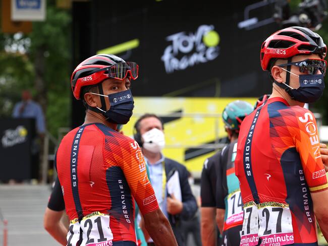 Egan Bernal y Carlos Rodríguez, ciclistas de Ineo. (Photo by Michael Steele/Getty Images)