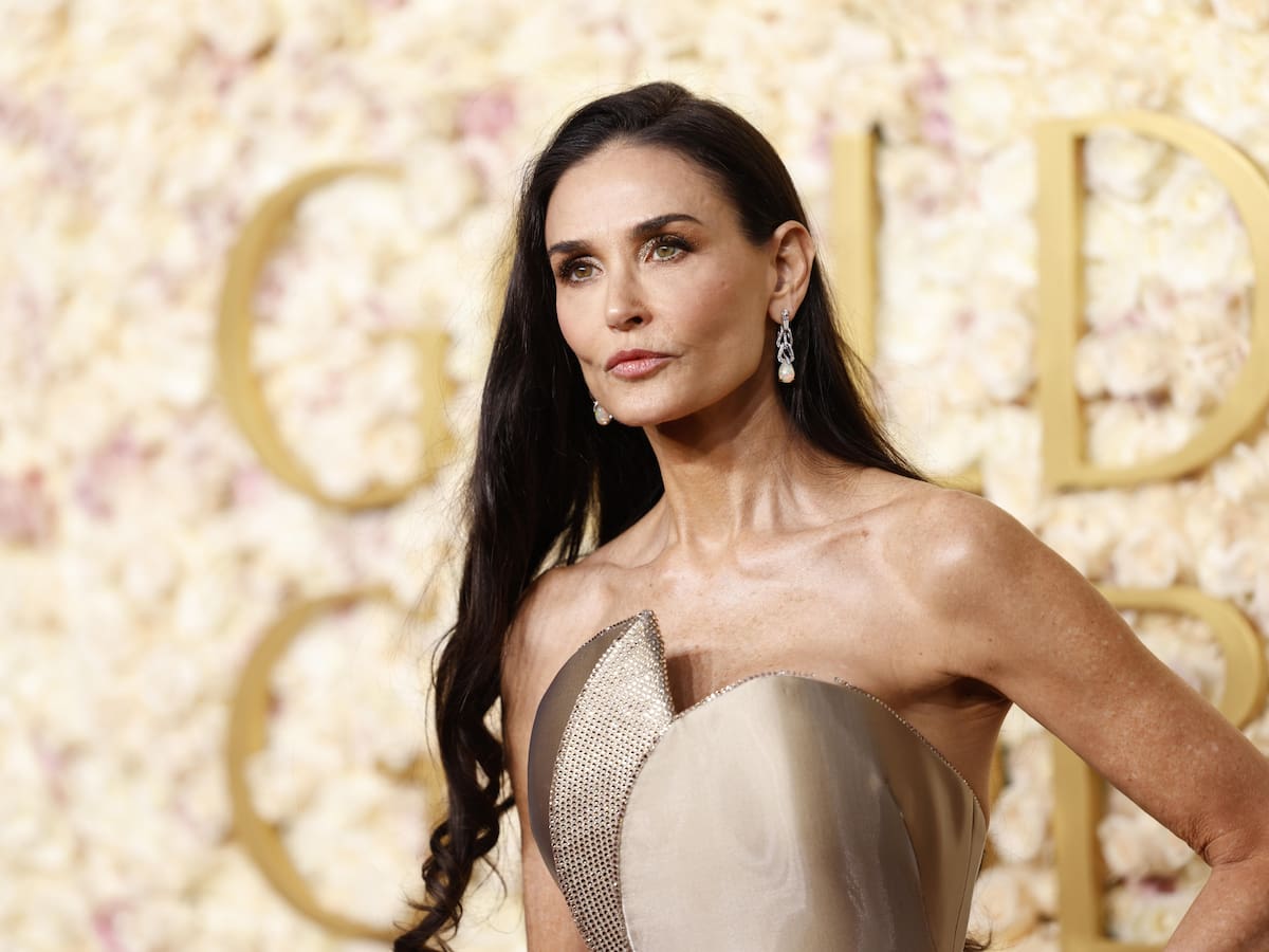 Demi Moore conmovió con su discurso en la ceremonia de los Globos de Oro