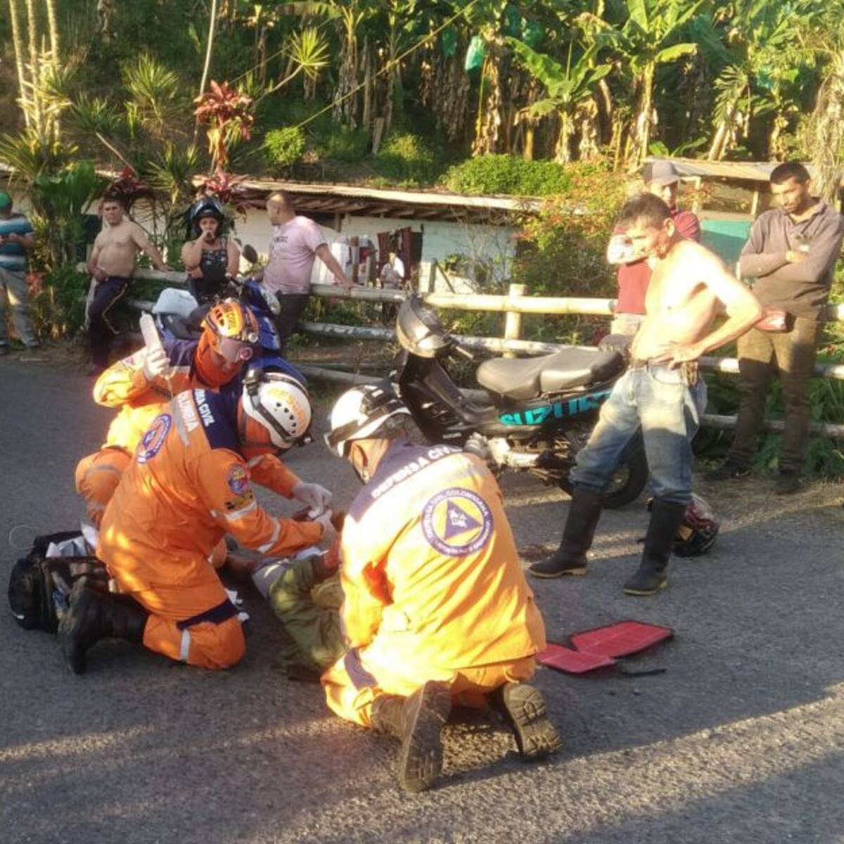 Motociclista resultó severamente herido en accidente registrado en Anserma