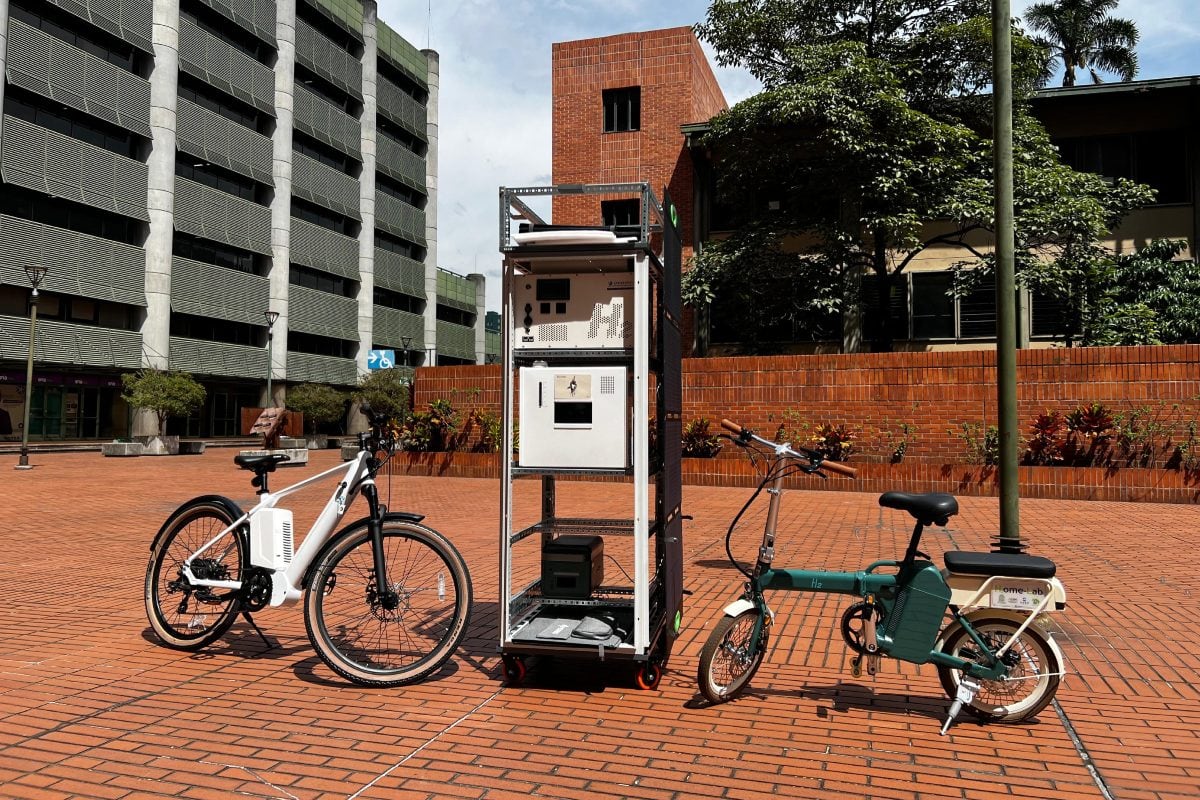 Bicicletas asistidas y estación móvil en investigación sobre Hidrígeno Verde. Cortesía:Ude@ Educación Virtual