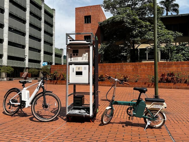 Bicicletas asistidas y estación móvil en investigación sobre Hidrígeno Verde. Cortesía:Ude@ Educación Virtual