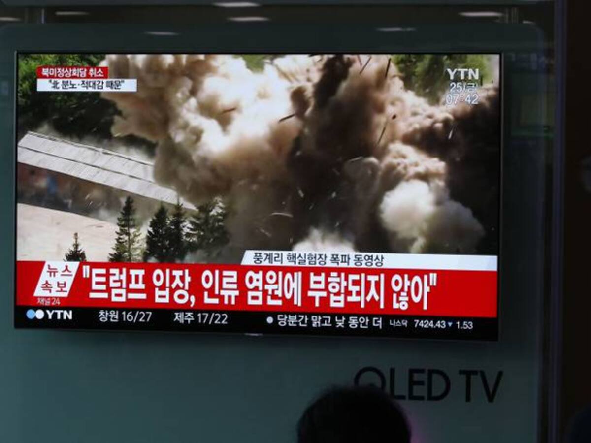 Pyongyang exhibe su compromiso desnuclearizador destruyendo su base atómica