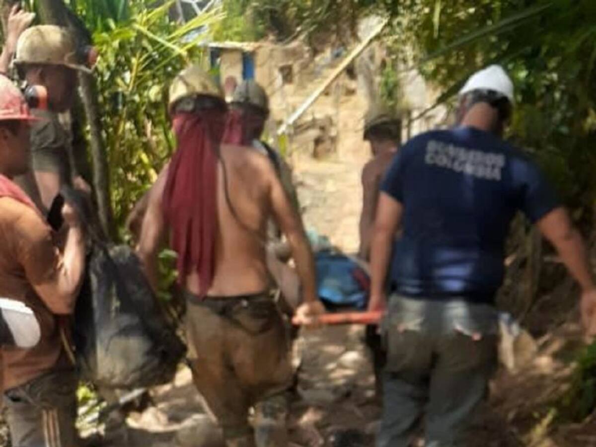 Dos mineros resultaron heridos en un socavón de Marmato, Caldas