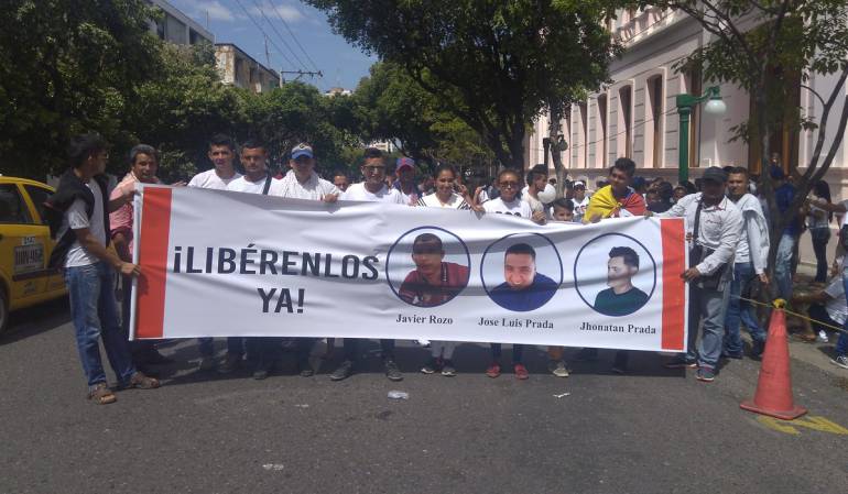 Marcha por secuestrados