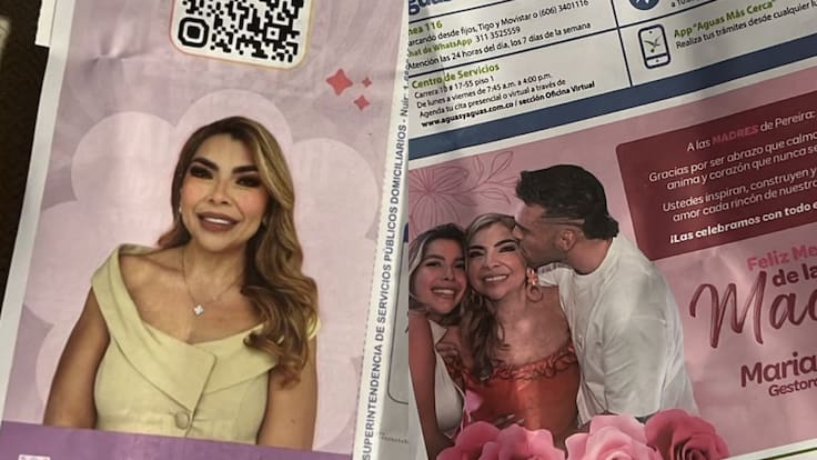 Esposa de alcalde de Pereira, bajo la lupa por presunta campaña política en recibos de agua