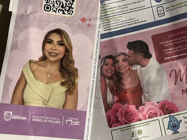 Esposa de alcalde de Pereira, bajo la lupa por presunta campaña política en recibos de agua