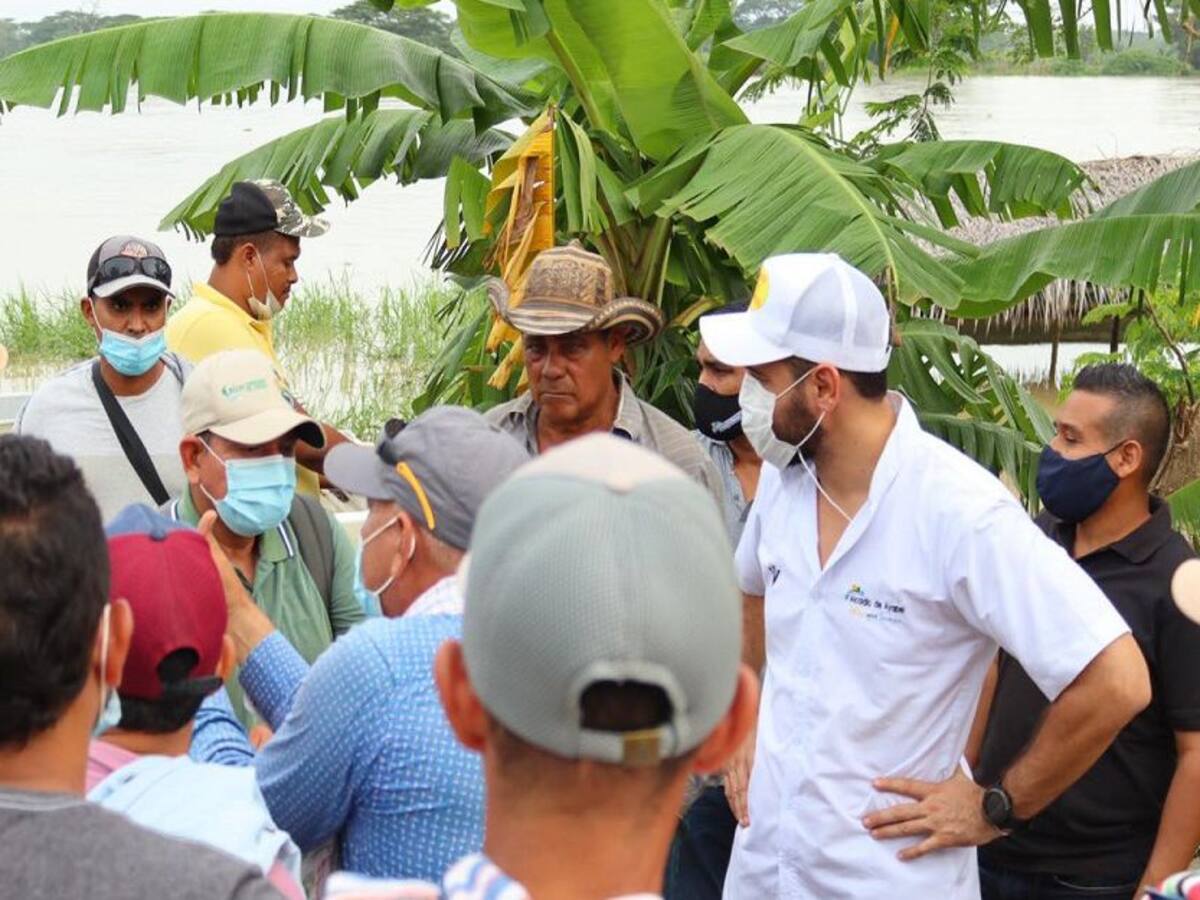 En Ayapel trabajan para detener los embates de las aguas del Río Cauca