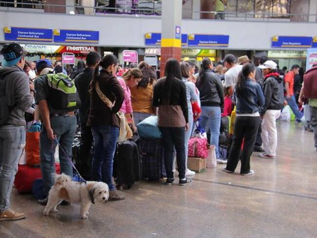 Durante fin de año hay escasez de tiquetes en las terminales de transporte de Bogotá