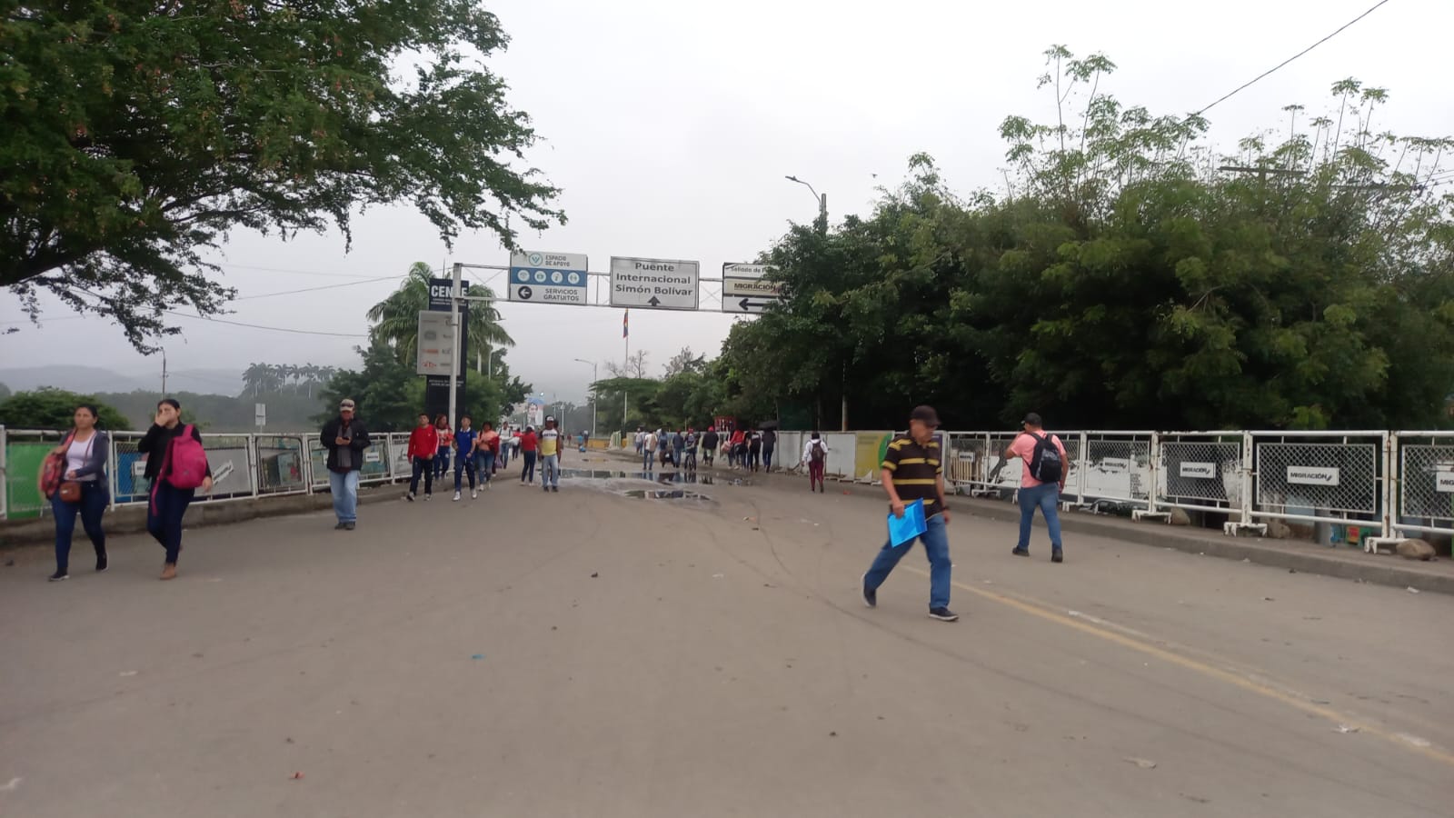 No se habilitó tráfico vehicular en los puentes fronterizos/ Foto Caracol Cúcuta