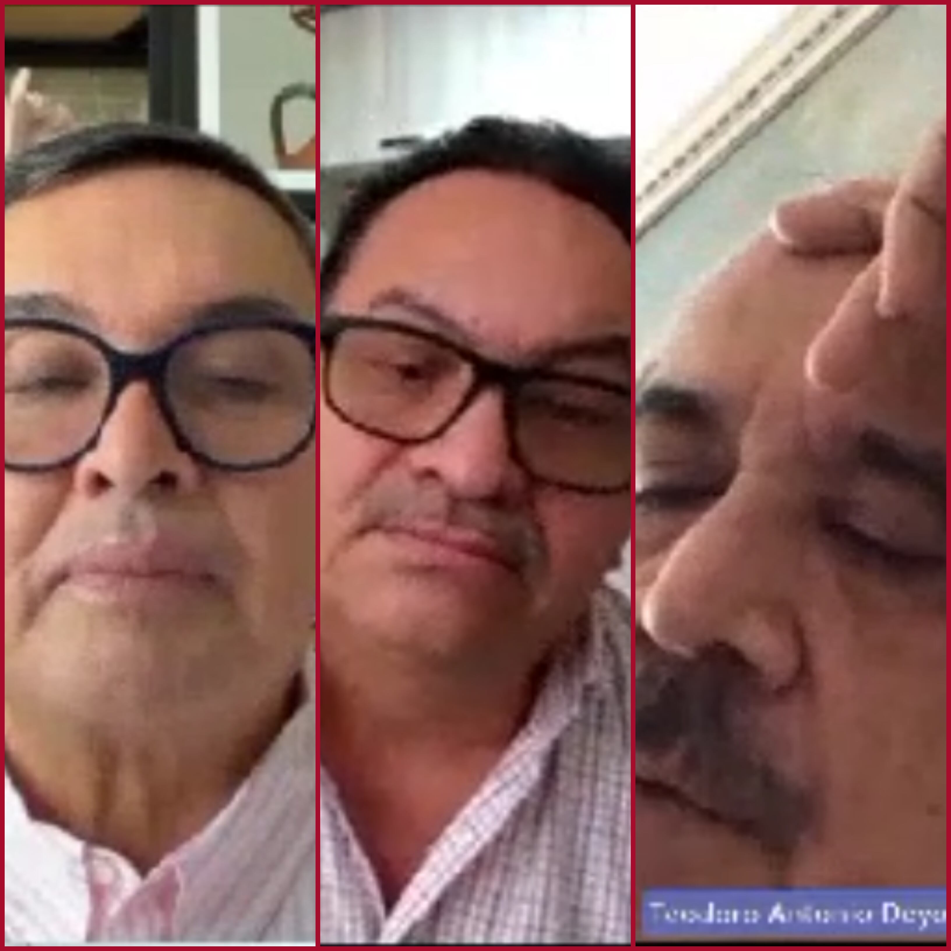 Los abogados Raúl Cadena, Diego Muñetón y Antonio Deyoung