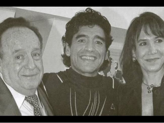 La foto de Chespirito y Maradona