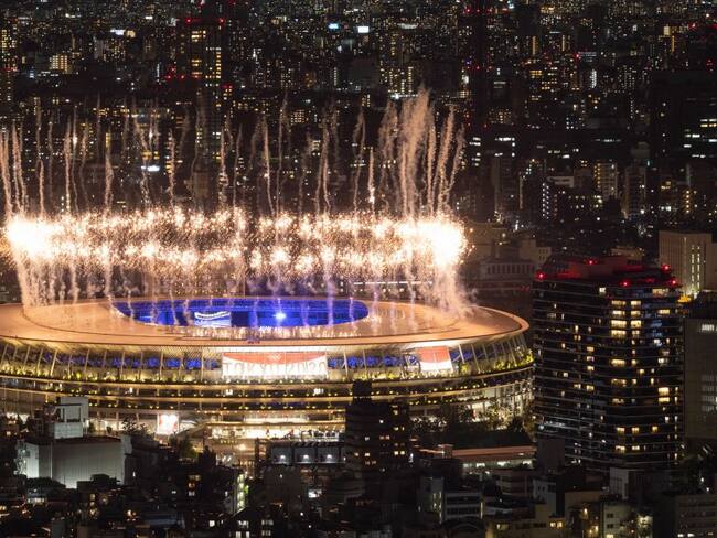 Estadio Olímpico de Tokio en la ceremonia de clausura