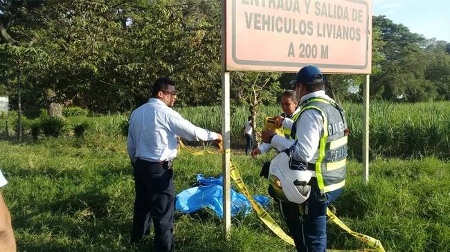 Diego Serna Gutiérrez, agente de tránsito del municipio de Candelaria, murió tras ser atropellado por un vehículo particular. Foto: Erika Rebolledo (W Radio)