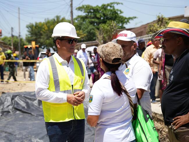 Garantizada pavimentación de la calle Colombia, en Olaya Herrera, en el sur de Cartagena