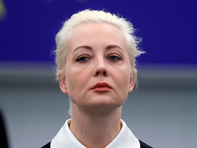 Strasbourg (France), 27/02/2024.- Yulia Navalnaya, widow of the late Russian dissident Alexei Navalny, arrives at the European Parliament in Strasbourg, France, 28 February 2024. The EU Parliament&#039;s session runs from 26 till 29 February 2024. (Francia, Rusia, Estrasburgo) EFE/EPA/RONALD WITTEK